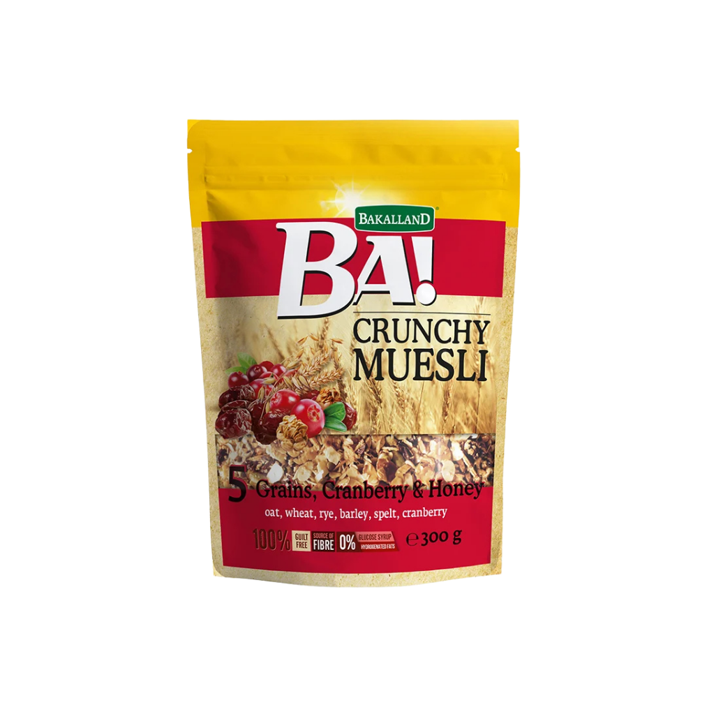 BA Crunchy Muesli 5 Grains, Cranberry & Honey
