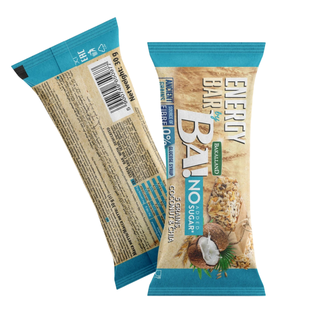 BA Energy Bar 5 Grains Coconut & Chia No Added Sugar