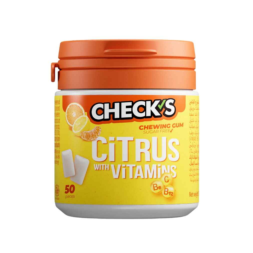 علكة Check's حمضيات وفيتامينات